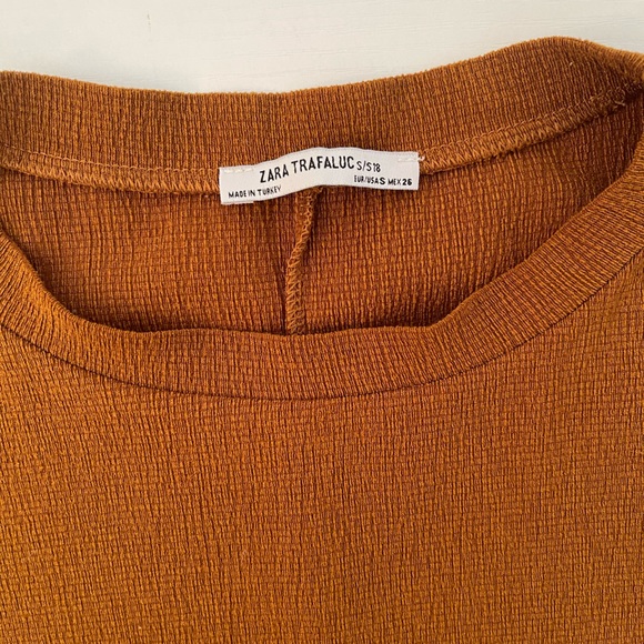 *ZARA TRF Puff Sleeve Top Sz small - Picture 6 of 9